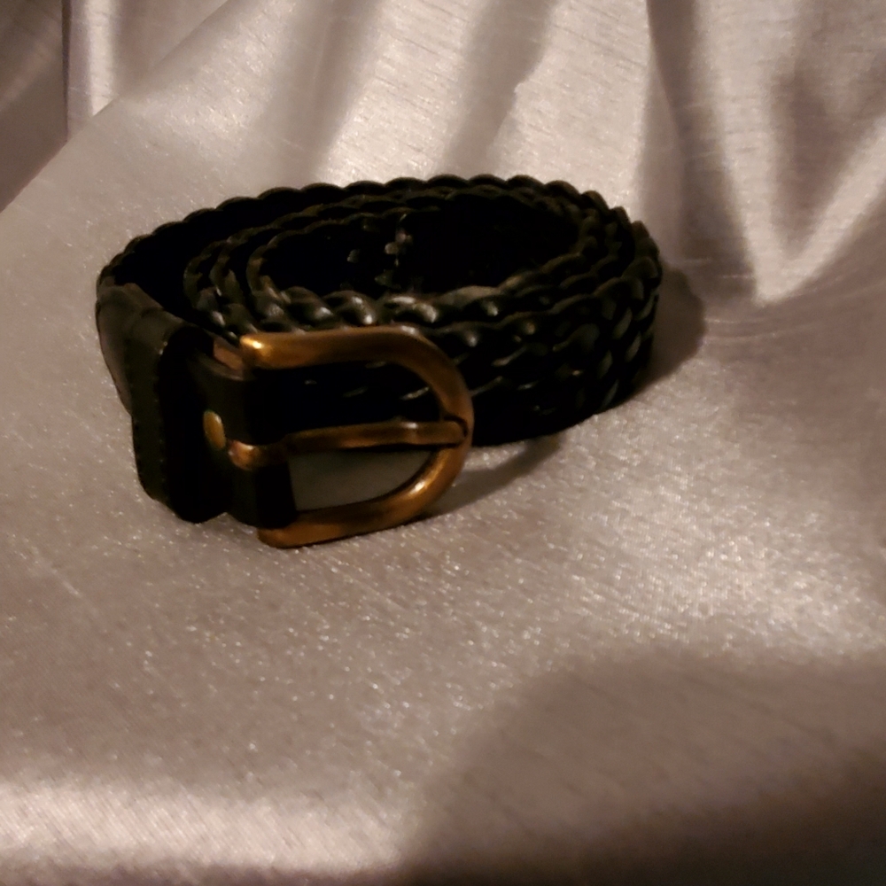 Omega Braided Leather Belt